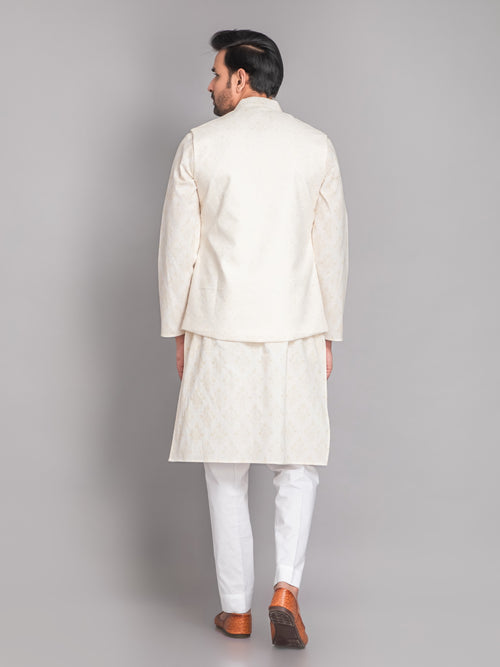 MENS KHADI LINEN PRINTED JACKET