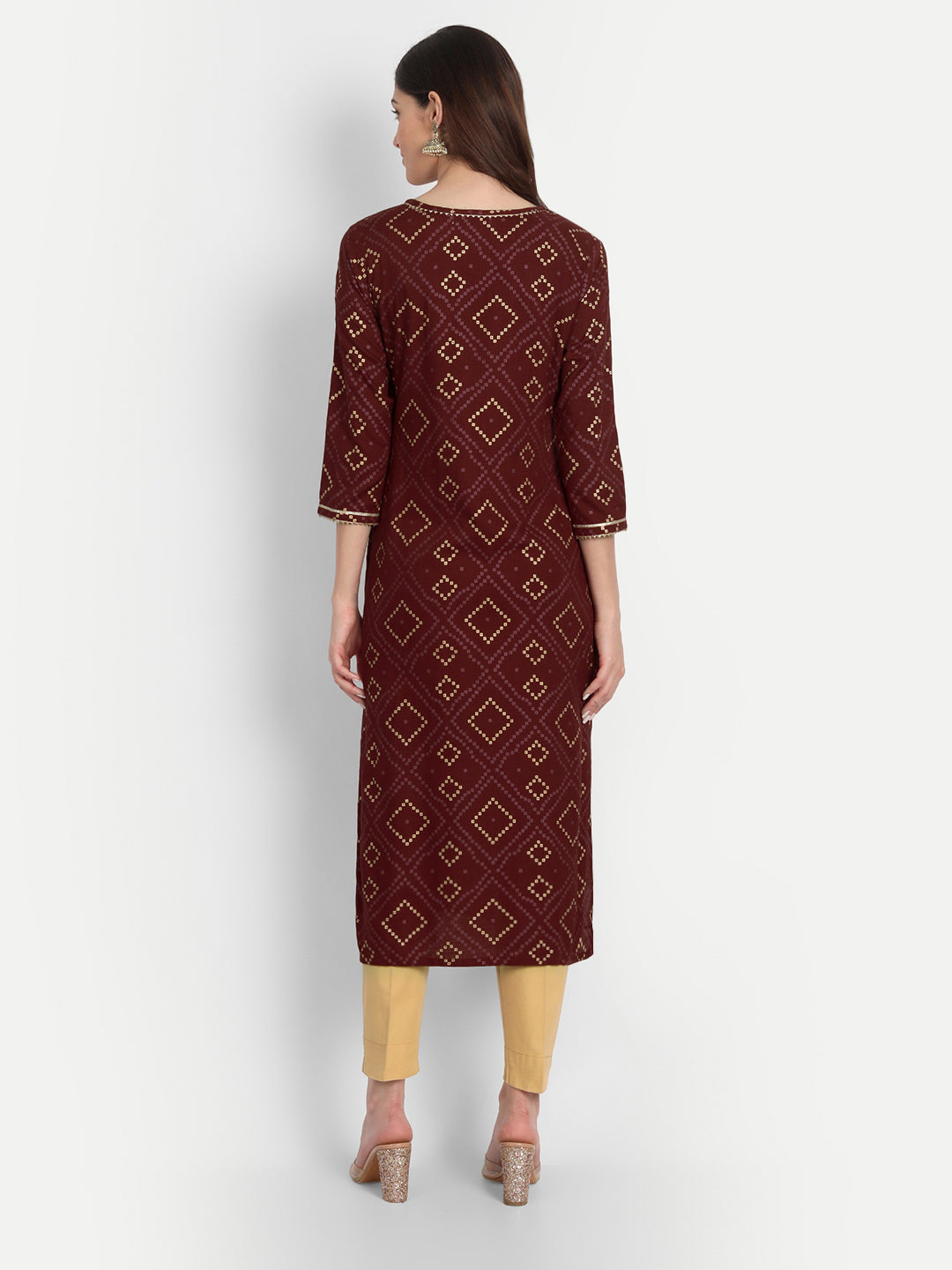 BANDHEJ PRINTED LONG KURTI