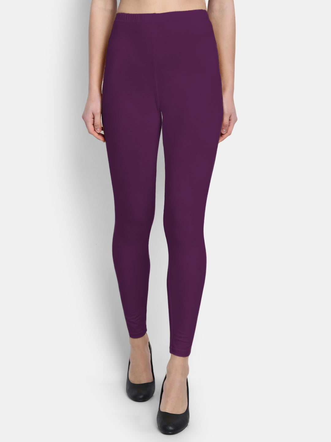 Cotton Lycra Plain Ankle Legging