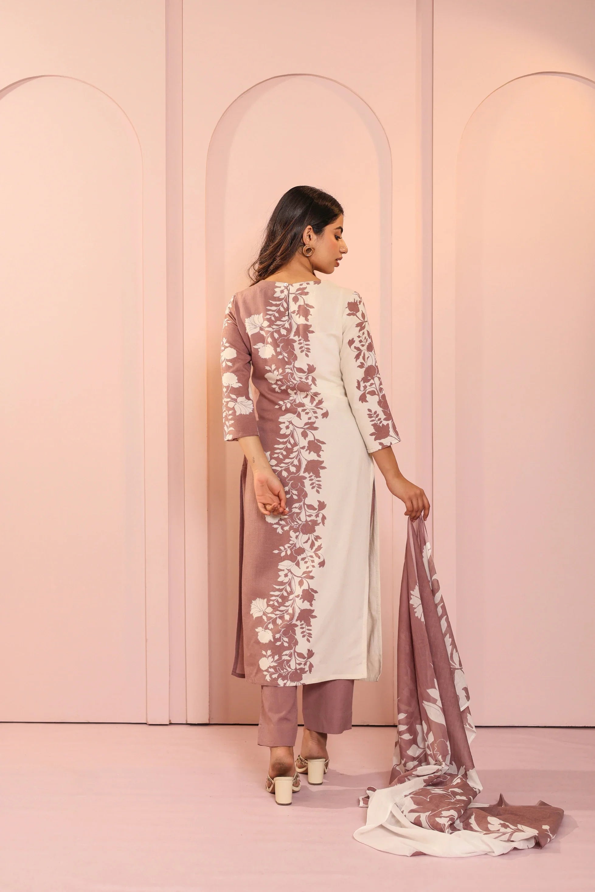 Women Placement Printed 3pc Suit Set