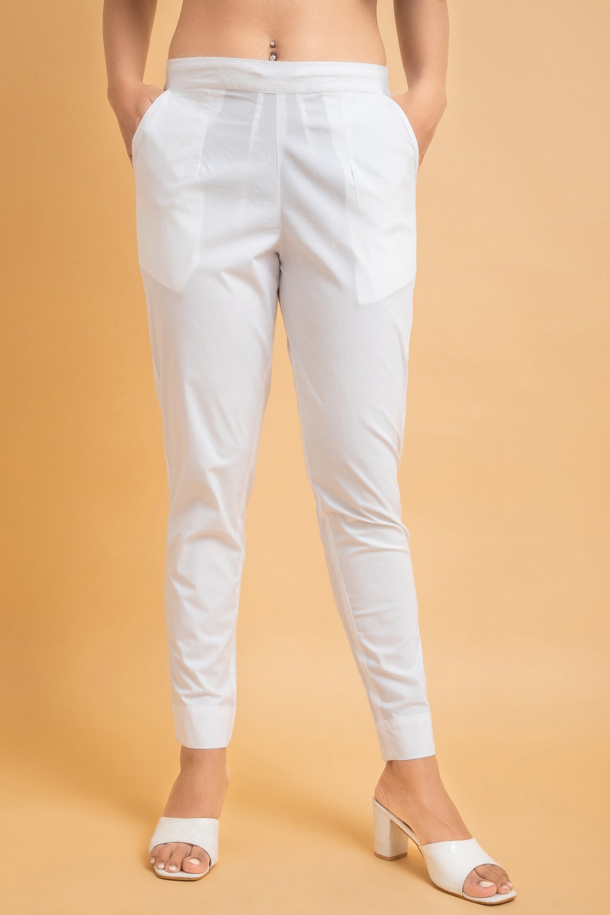 Cotton and Spandex Slim Fit Pant