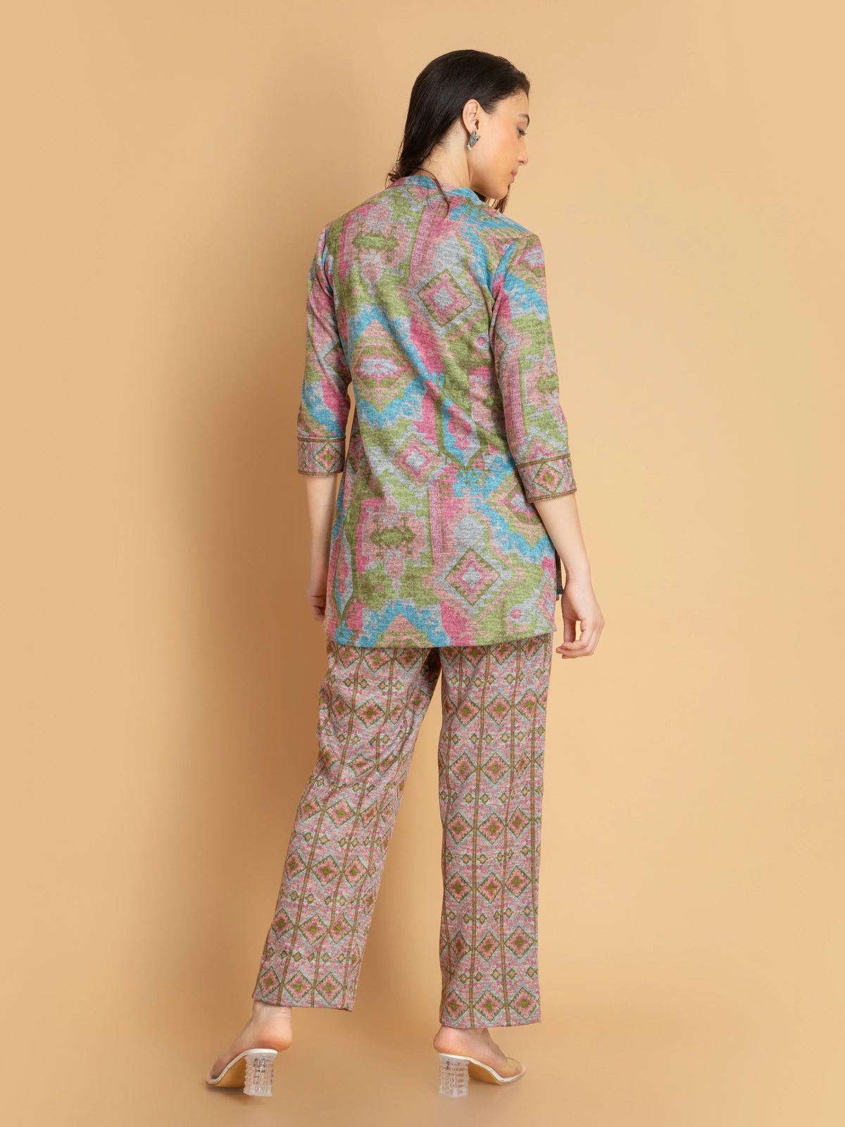 KARACHI DIGITAL IKKAT PRINTED CO-ORD SET