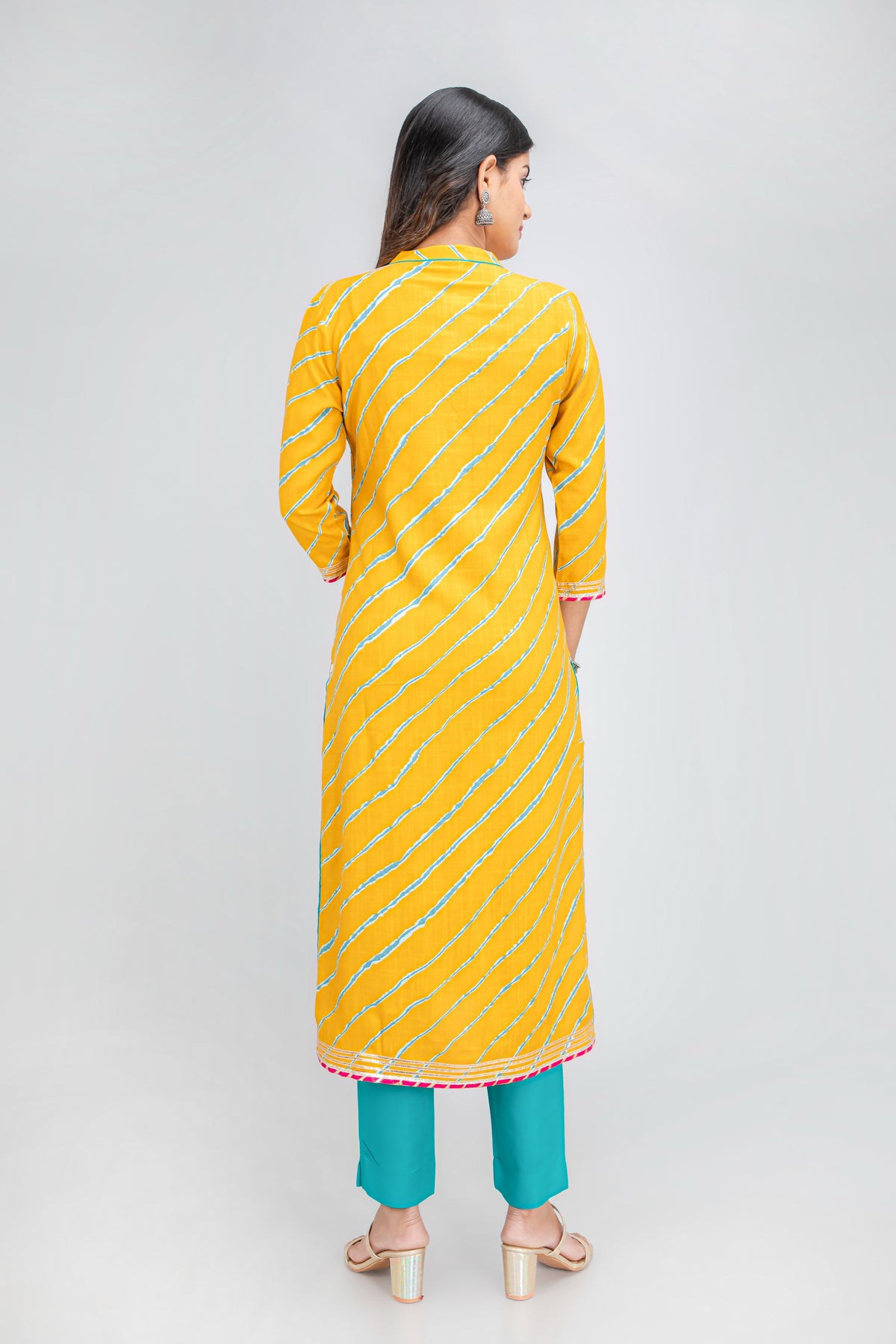 LEHARIYA PRINTED  LONG KURTI