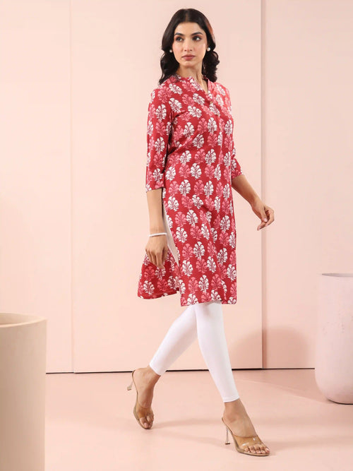RAYON DAILY WEAR CONTEMPORARY PRINTED LONG KURTA