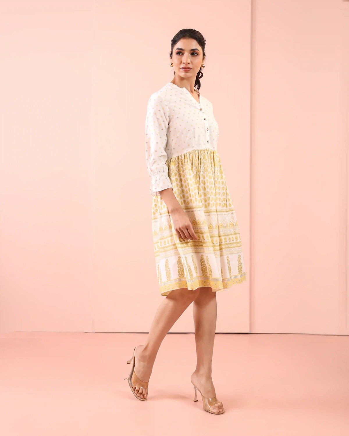 FLARED SHORT DRESS