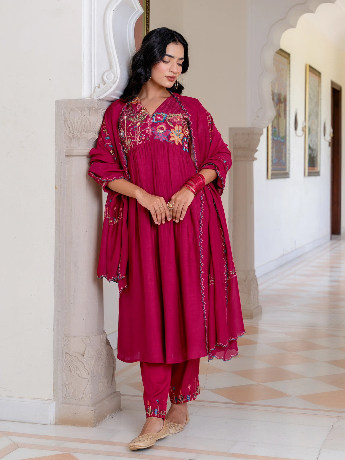 MUSLIN SILK FUSION WEAR 3PC ALIA CUT SET