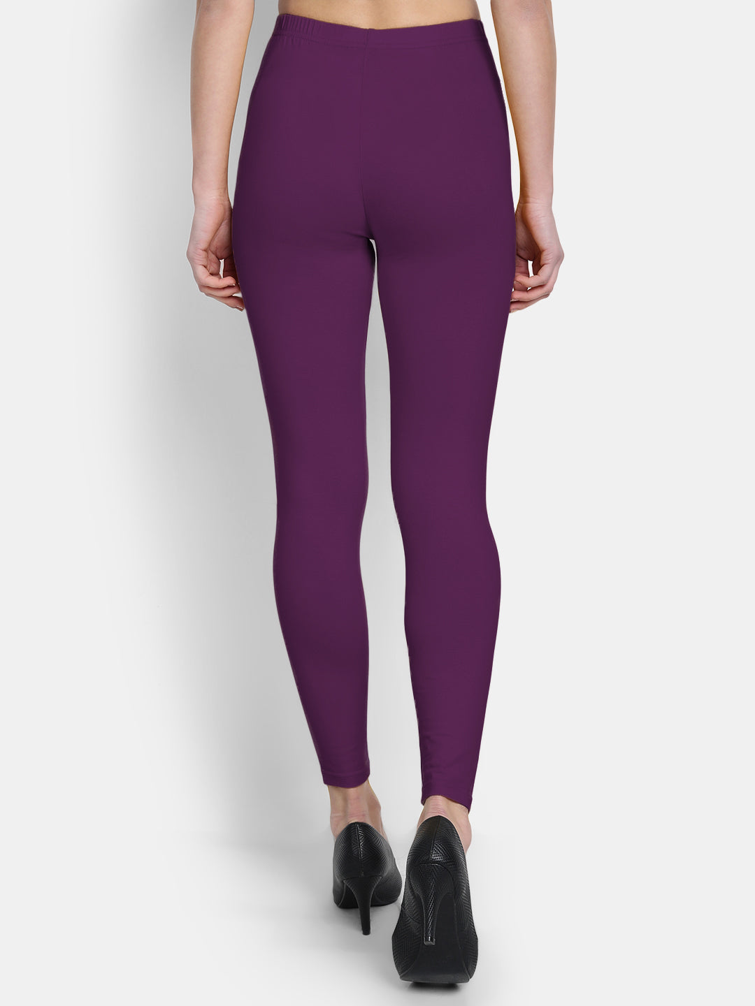 Cotton Lycra Plain Ankle Legging