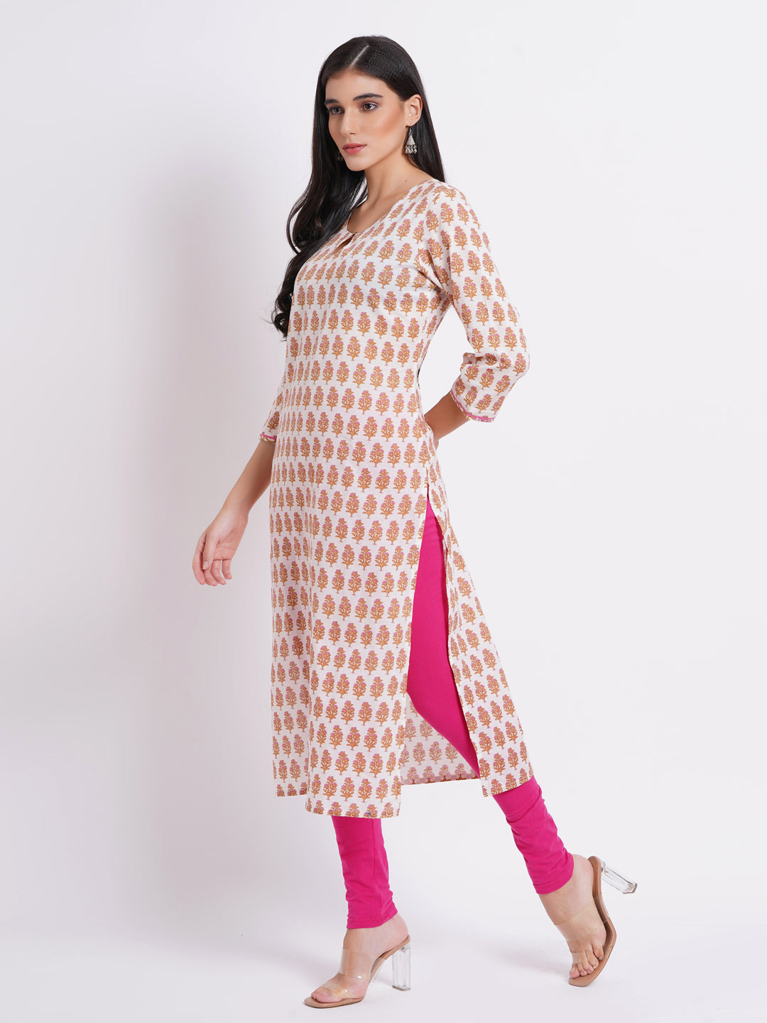 MUL COTTON PRINTED CASUAL WEAR KURTI