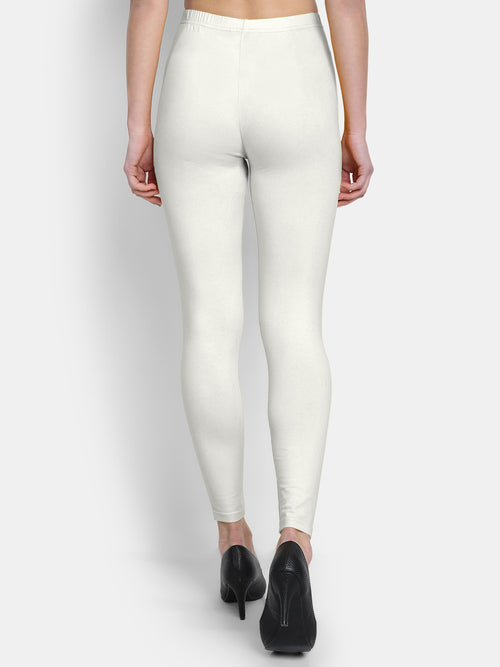 Cotton Lycra Plain Ankle Legging