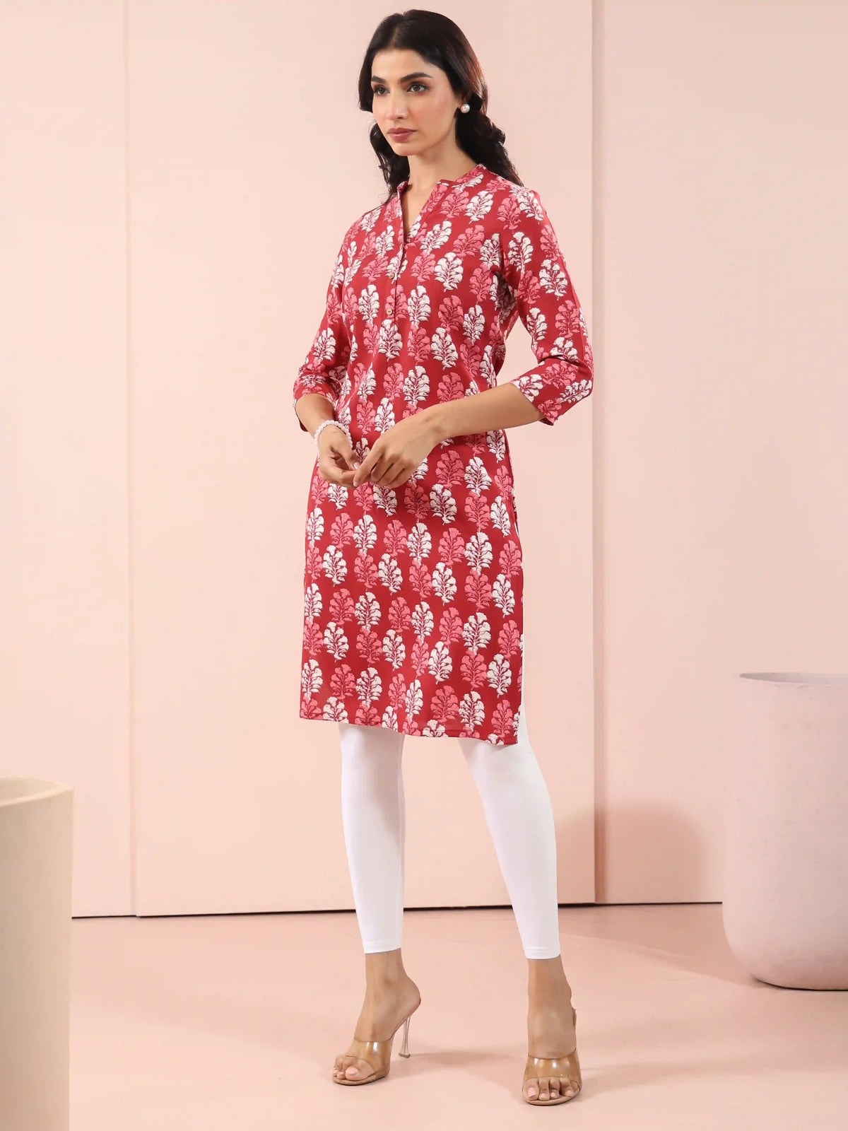 RAYON DAILY WEAR CONTEMPORARY PRINTED LONG KURTA