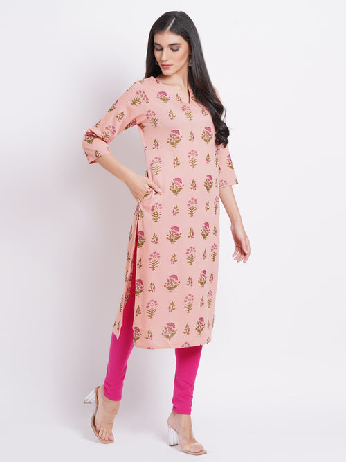 Casual Dayout Floral Printed Kurti