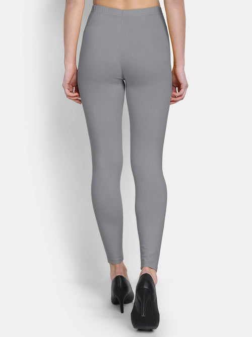 Cotton Lycra Plain Ankle Legging