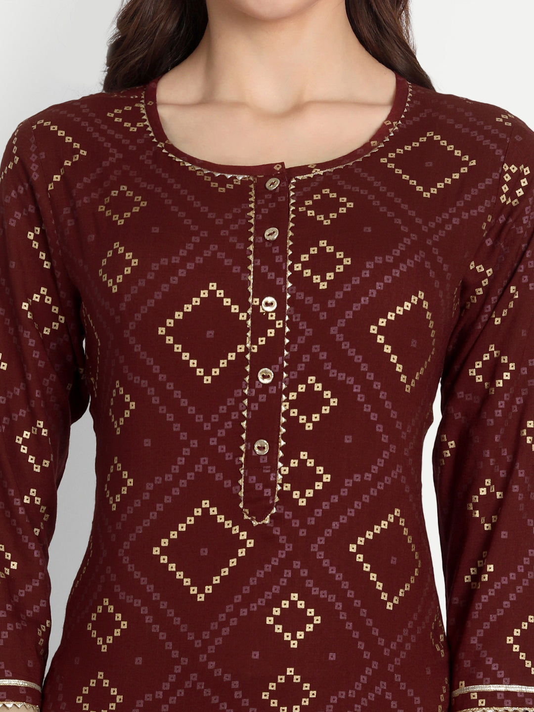 BANDHEJ PRINTED LONG KURTI