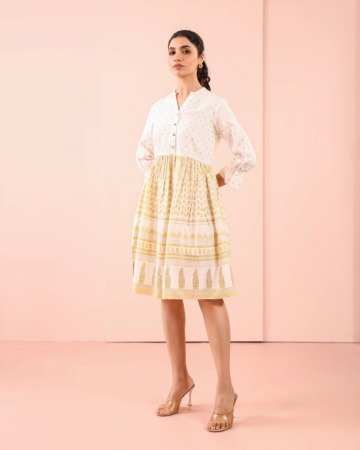 FLARED SHORT DRESS