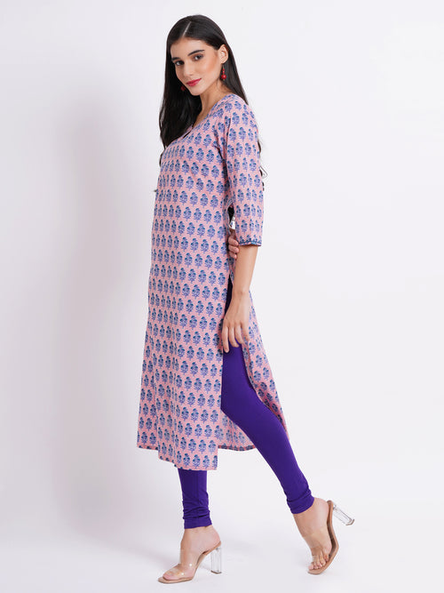 MUL COTTON PRINTED CASUAL WEAR KURTI