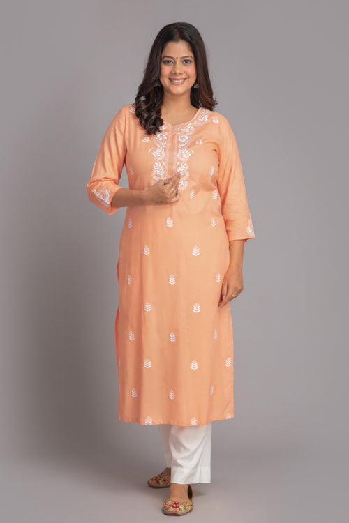 Embroidered 2-piece Kurta and Pant Set