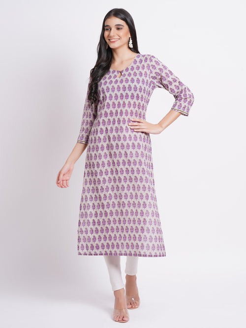 MUL COTTON PRINTED CASUAL WEAR KURTI