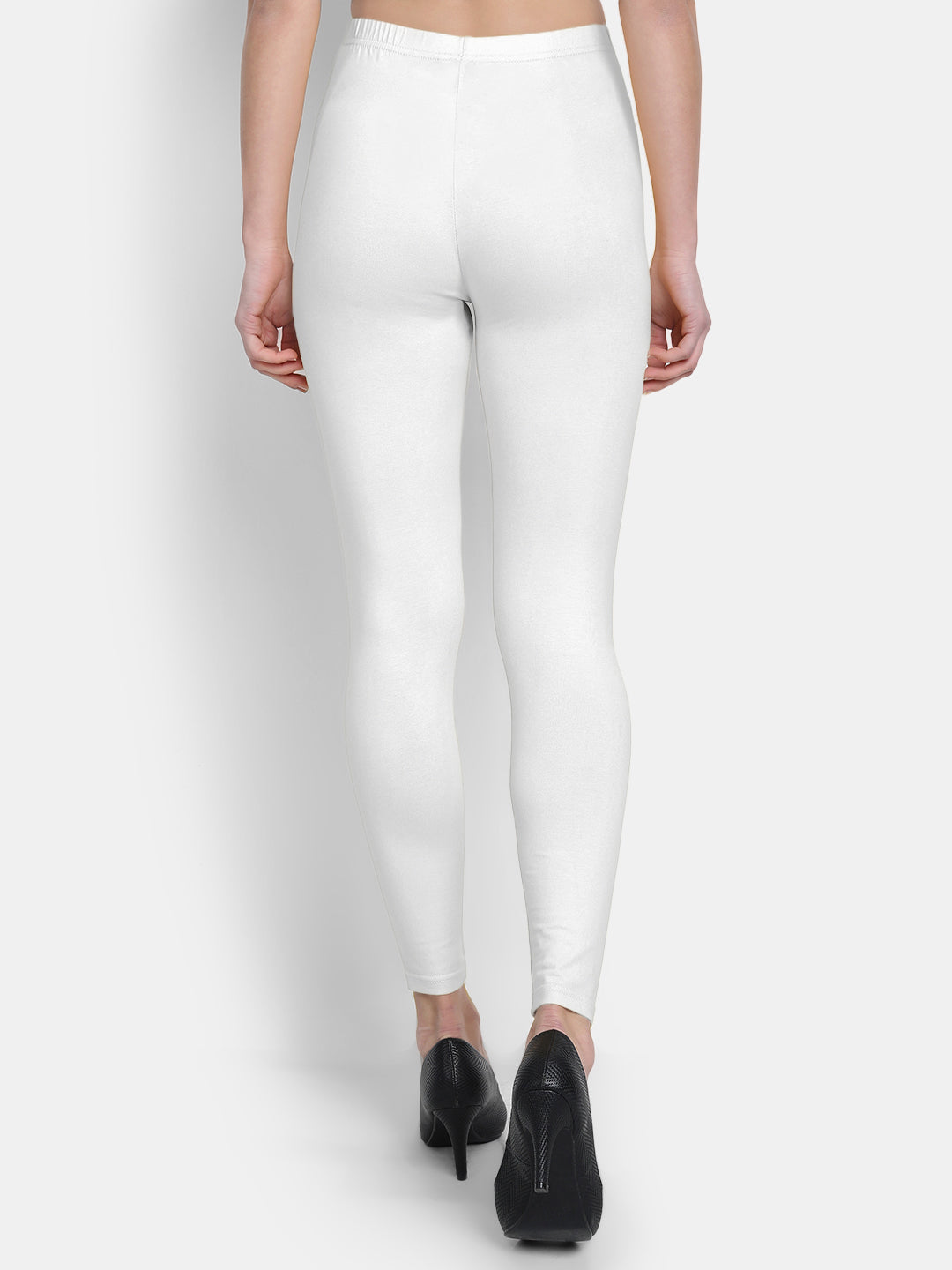 Cotton Lycra Plain Ankle Legging