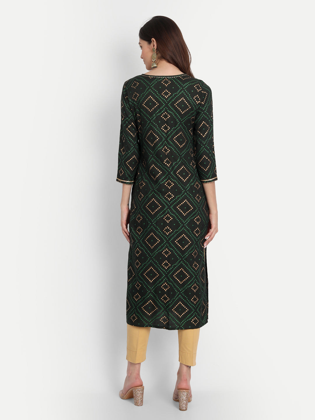 BANDHEJ PRINTED LONG KURTI