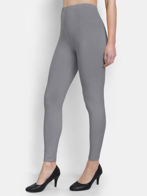 Cotton Lycra Plain Ankle Legging