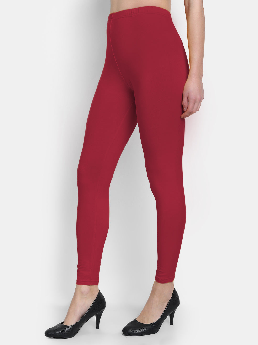 Cotton Lycra Plain Ankle Legging