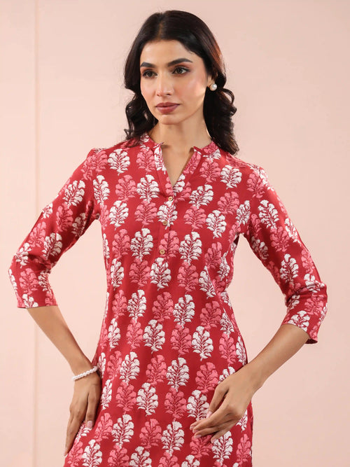 RAYON DAILY WEAR CONTEMPORARY PRINTED LONG KURTA
