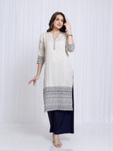 RAYON SLUB LONG KURTI