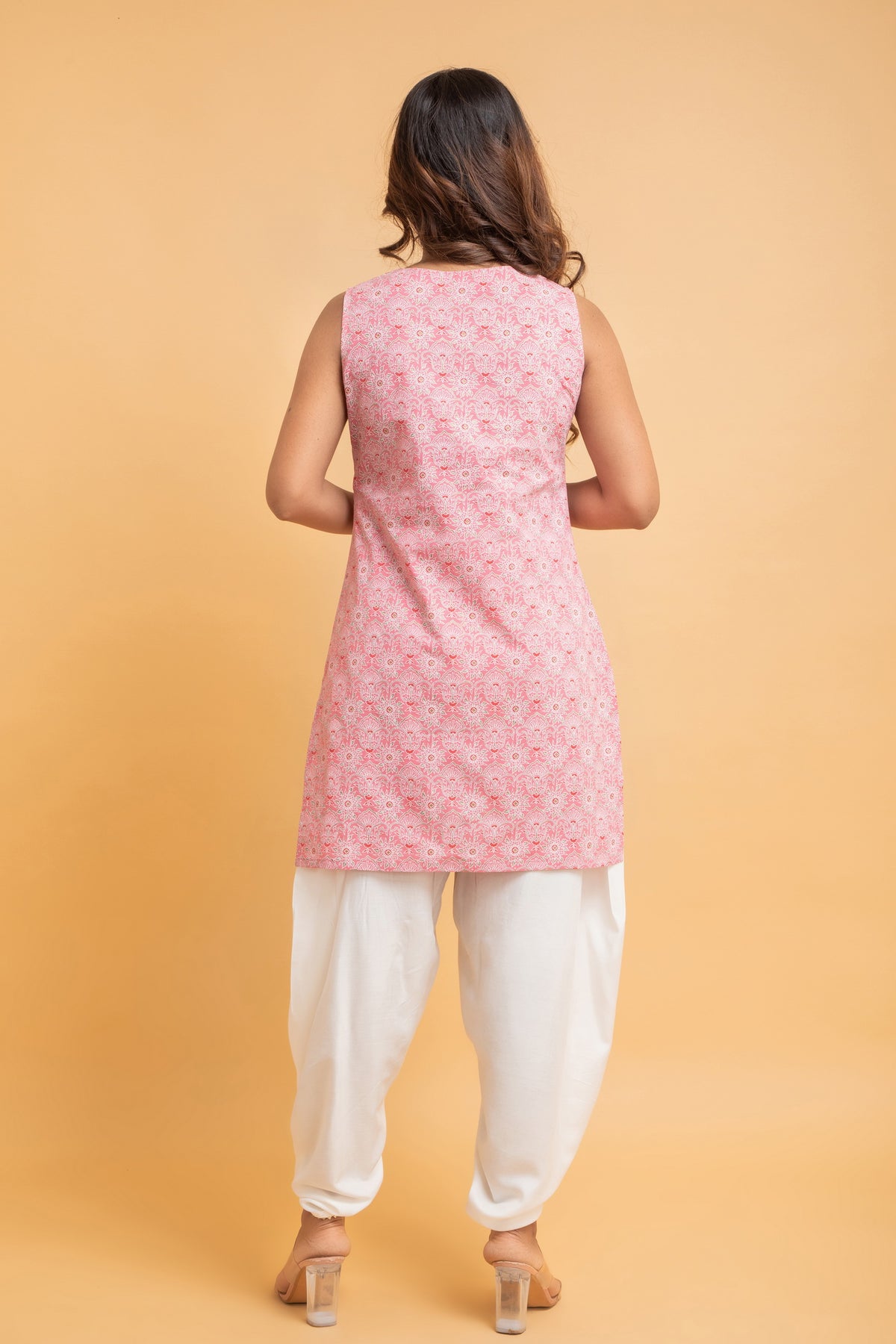 Mul Cotton Khadi Print Straight Kurta Set