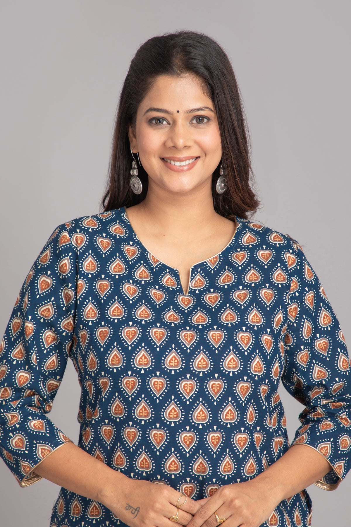 Casual Day Out Bagru Printed Long Kurti