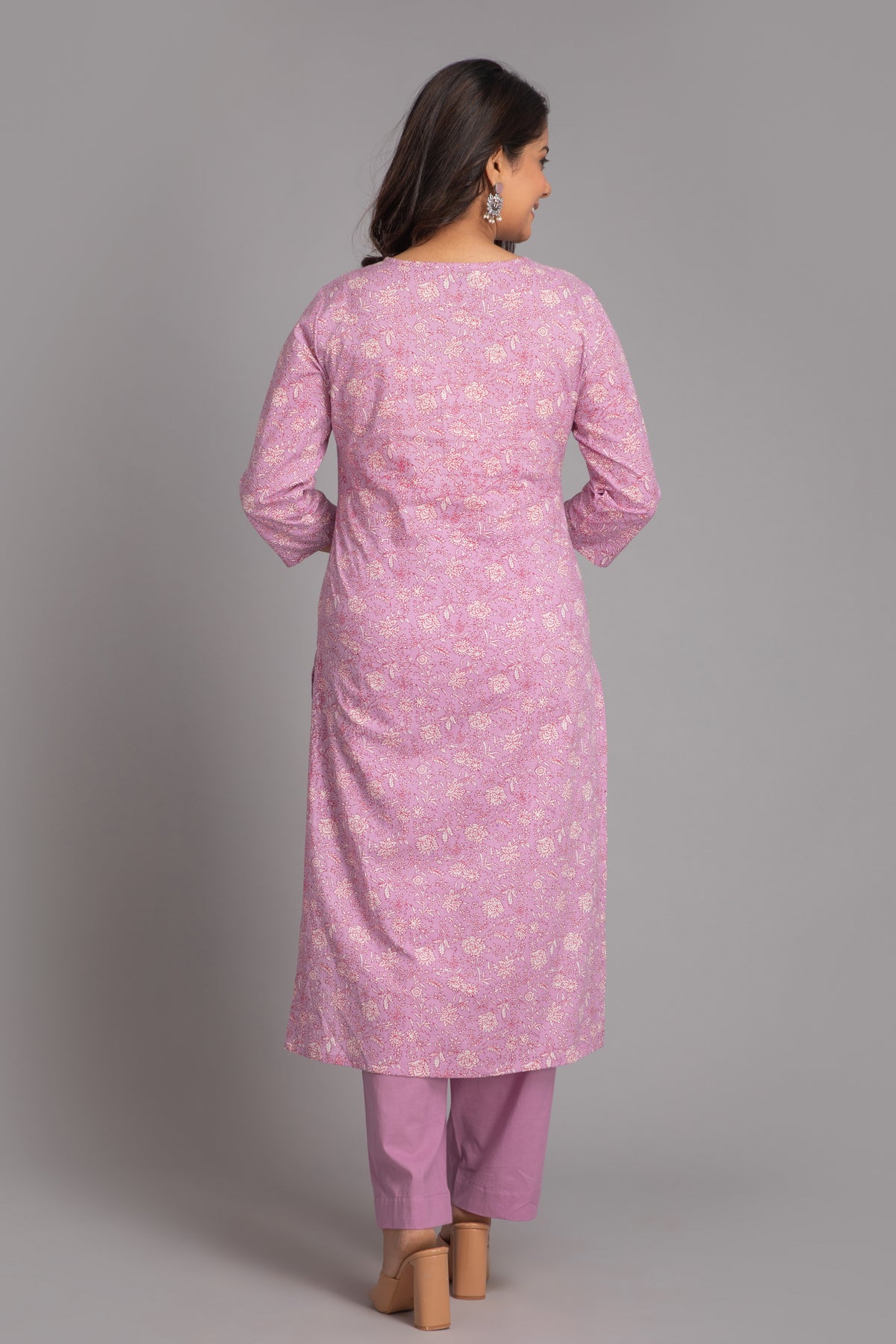 Mul Cotton 3-Piece Kurta Set with Beautiful Embroidery