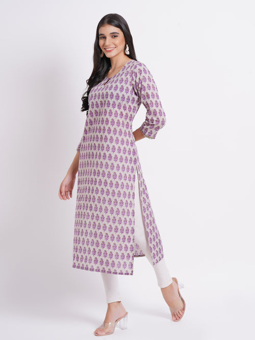 MUL COTTON PRINTED CASUAL WEAR KURTI