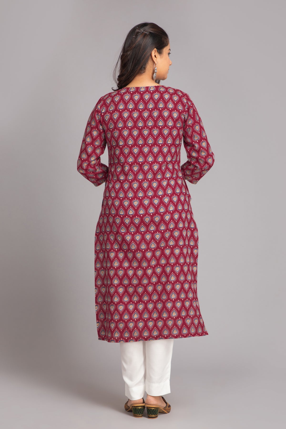 Casual Day Out Bagru Printed Long Kurti