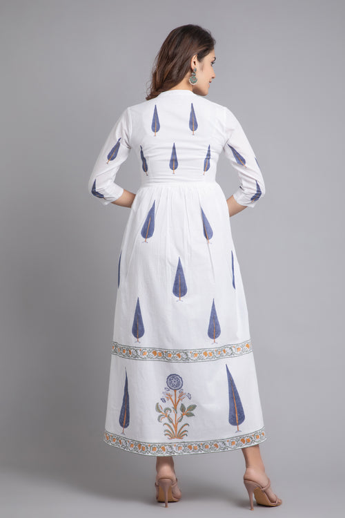 HAND BLOCK PRINTED LONG DRESS