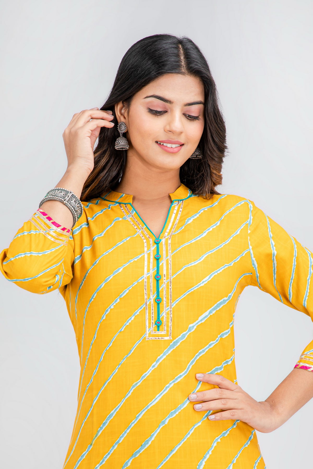 LEHARIYA PRINTED LONG KURTI