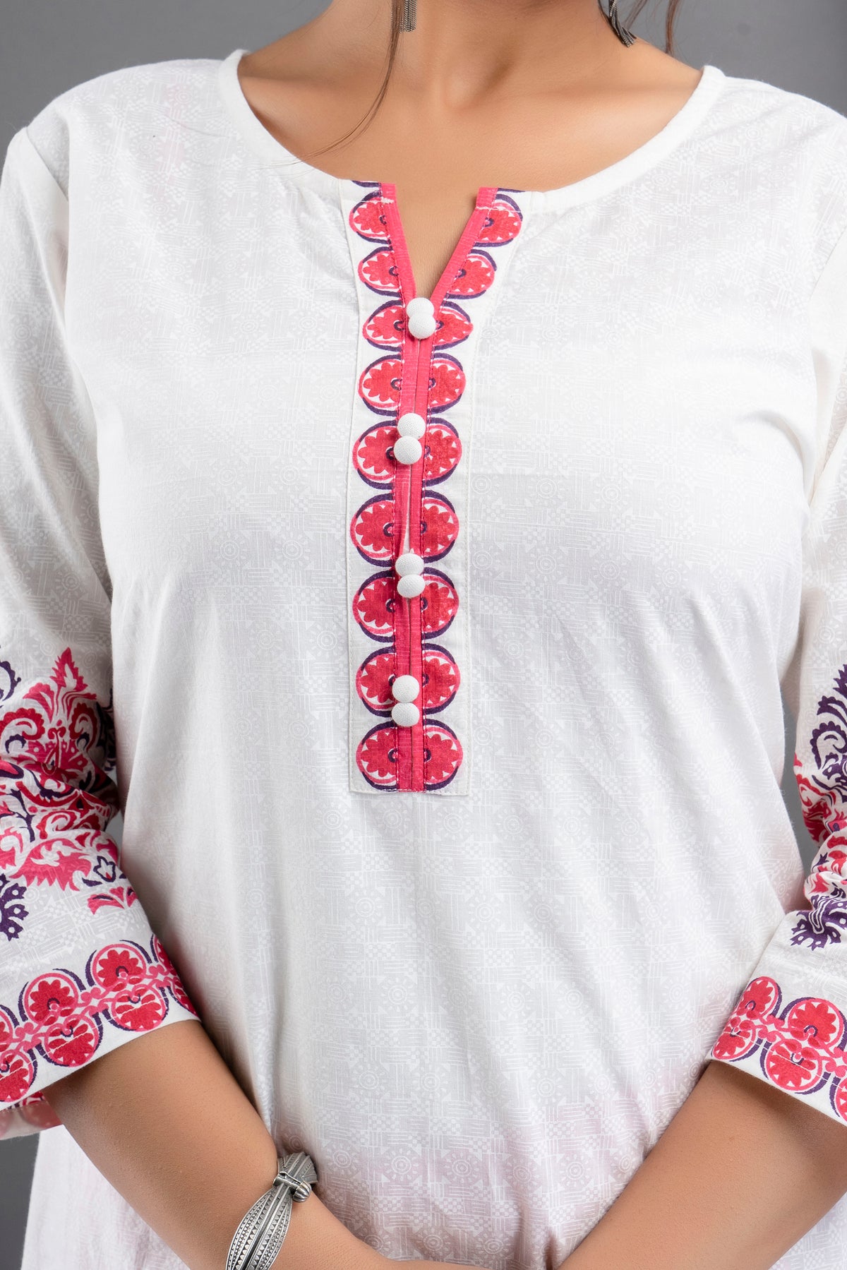 PRINTED STRAIGHT LONG KURTI