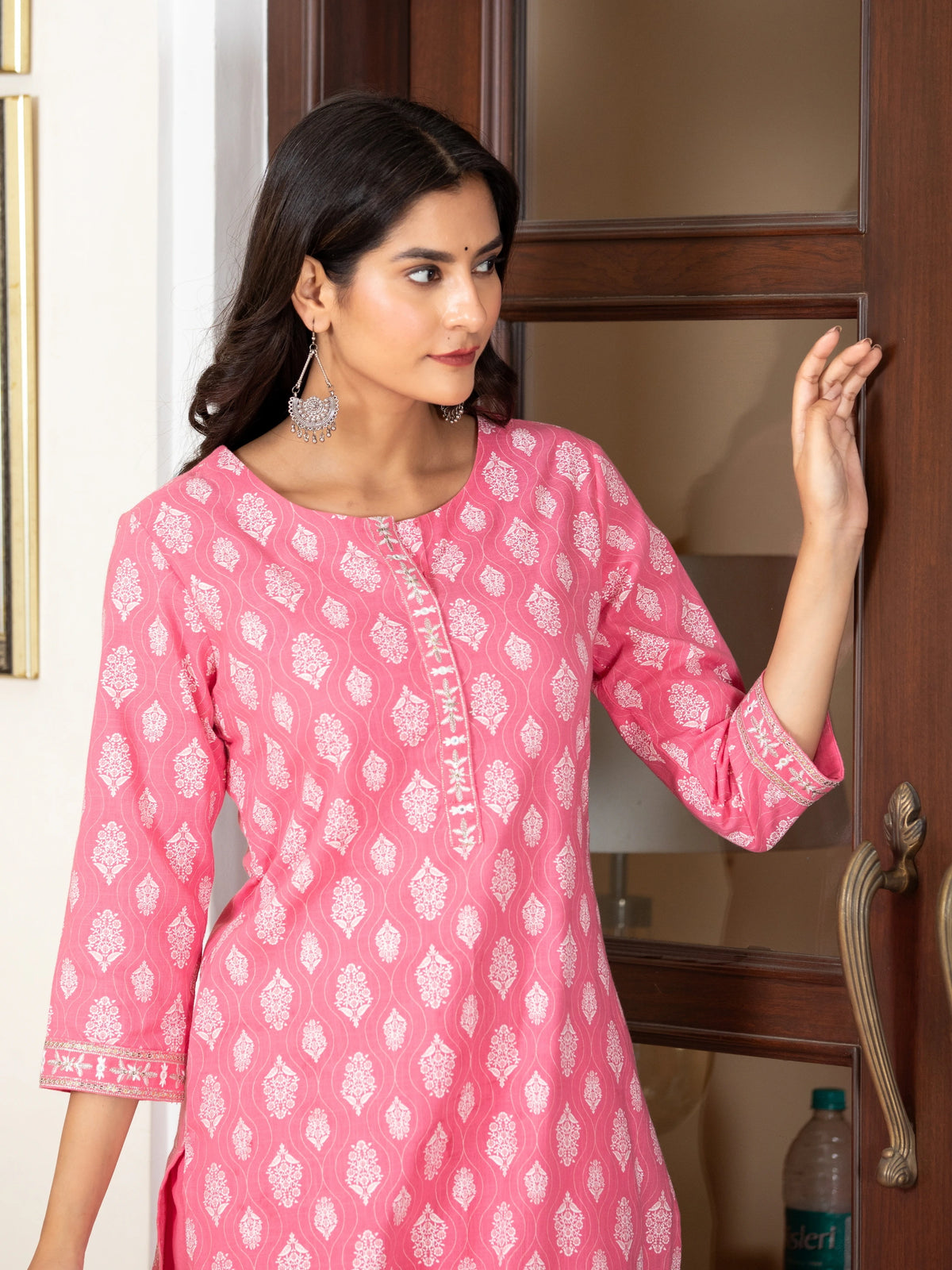 KHADI PRINTED 3 PCS KURTA SET