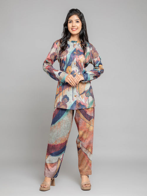 KARACHI DIGITAL PRINTED 2PC CO-ORD SET