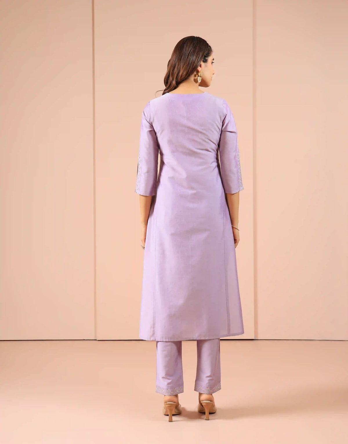 Women Green silk-base-3pc-kalidar-set-with-mirror-embroidery-details