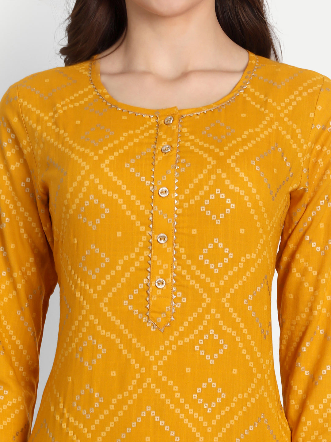 BANDHEJ PRINTED LONG KURTI