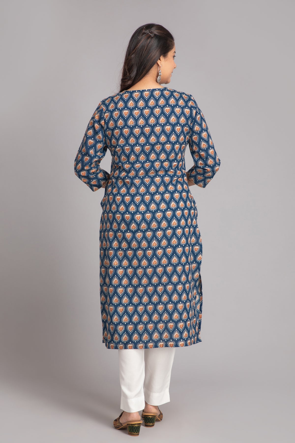 Casual Day Out Bagru Printed Long Kurti