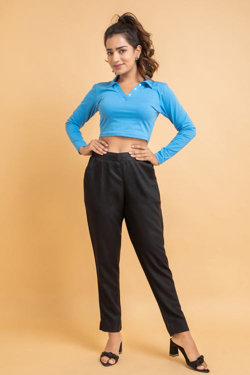 Comfort Fit Rayon Narrow Pants