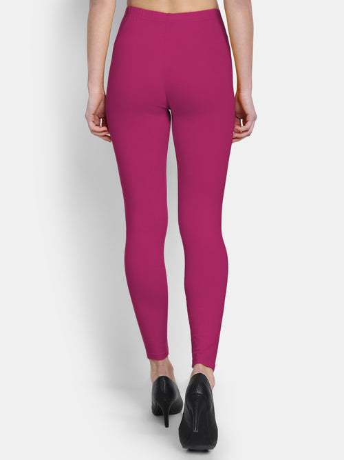 Cotton Lycra Plain Ankle Legging