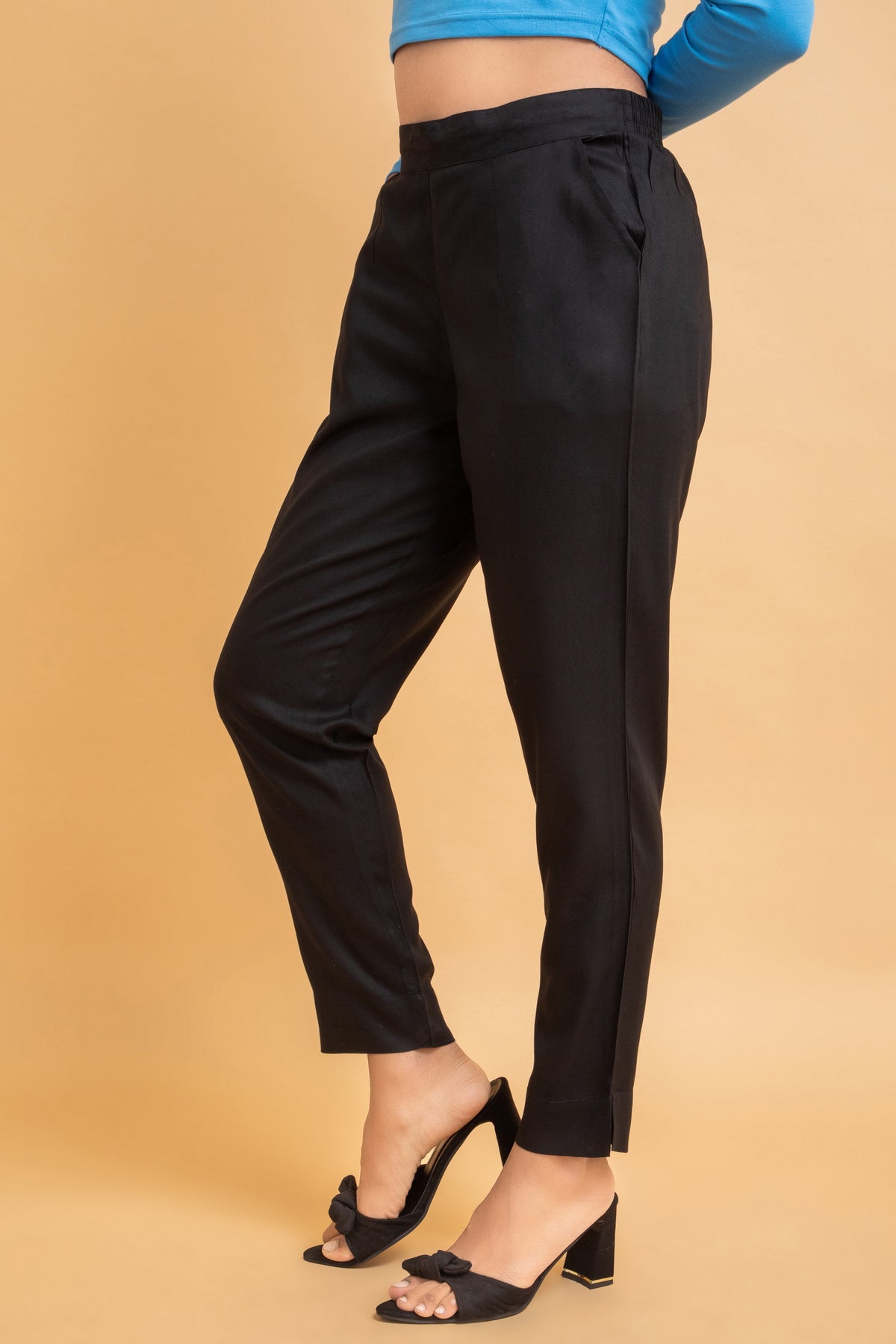 Comfort Fit Rayon Narrow Pants