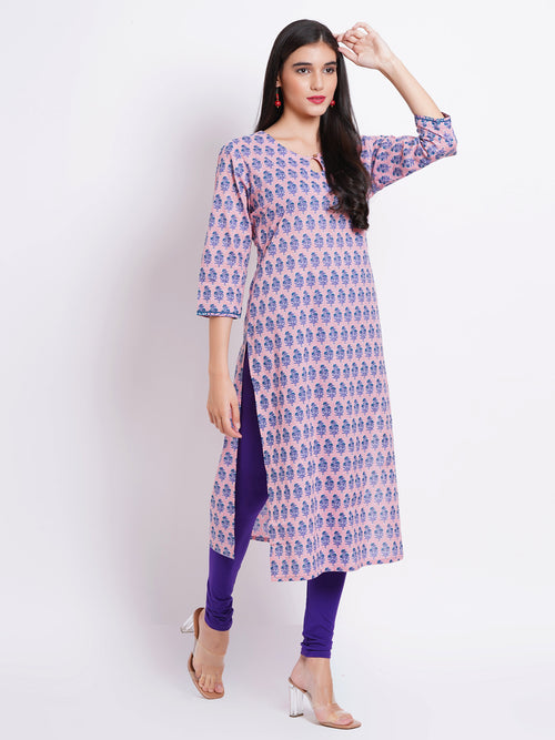 MUL COTTON PRINTED CASUAL WEAR KURTI