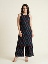 SLEEVELESS PALAZZO KURTI SET