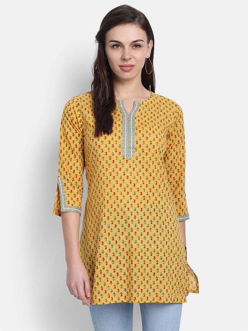 Sanganeri Printed Mul Cotton Short Kurti