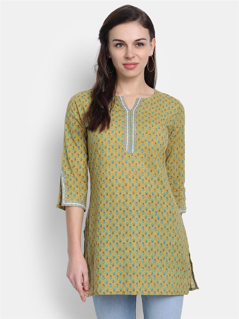 Sanganeri Printed Mul Cotton Short Kurti