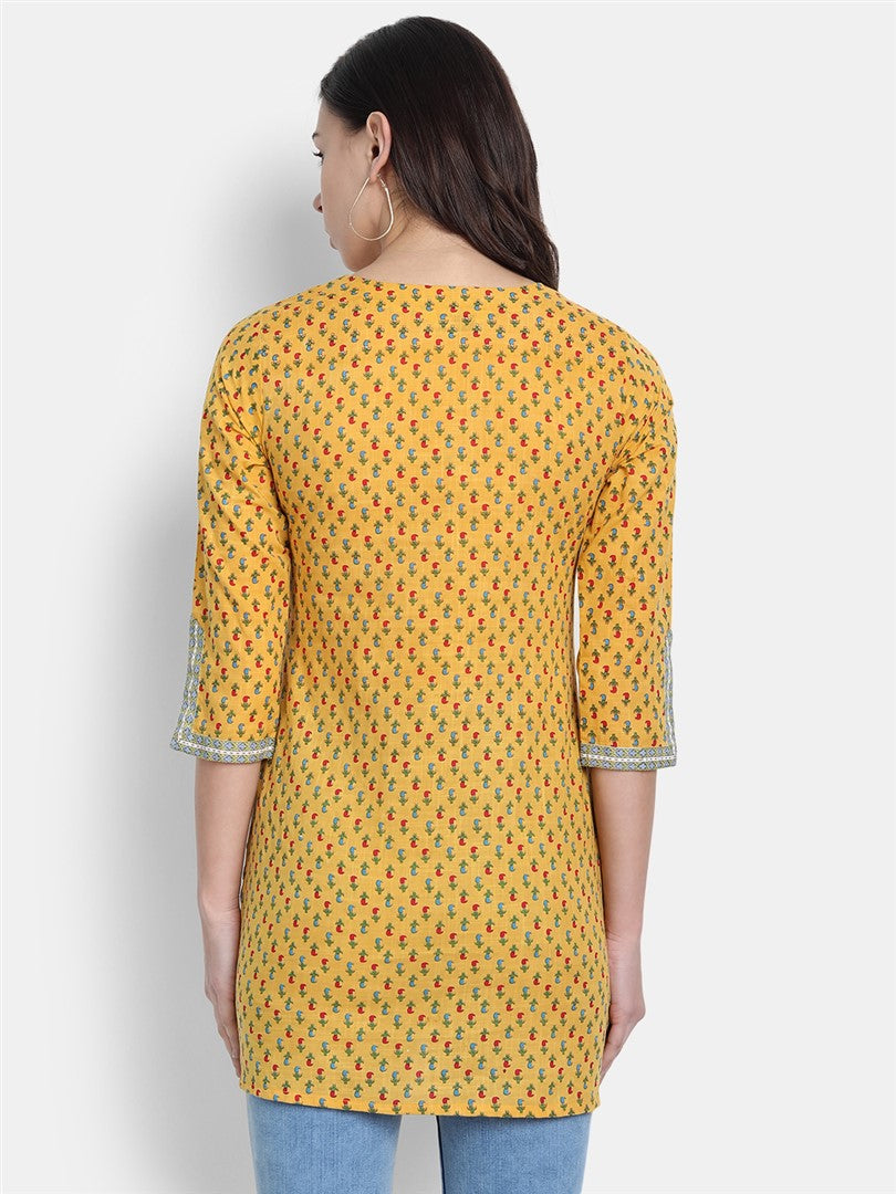 Sanganeri Printed Mul Cotton Short Kurti