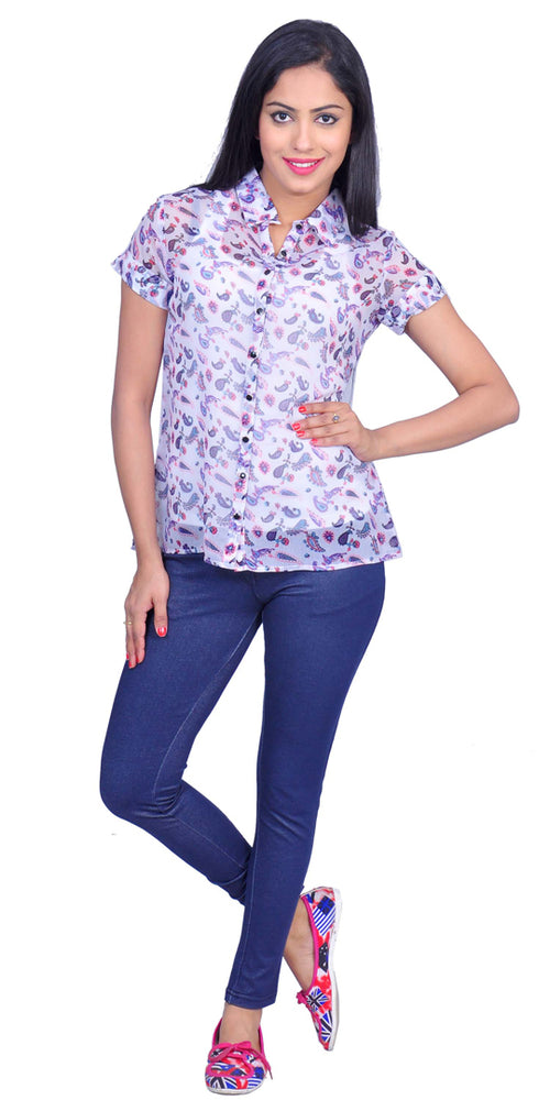 SUTI WOMEN CHIFFON PRINTED TOP