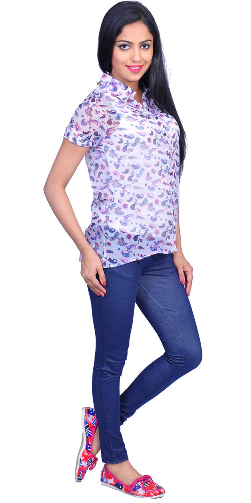 SUTI WOMEN CHIFFON PRINTED TOP